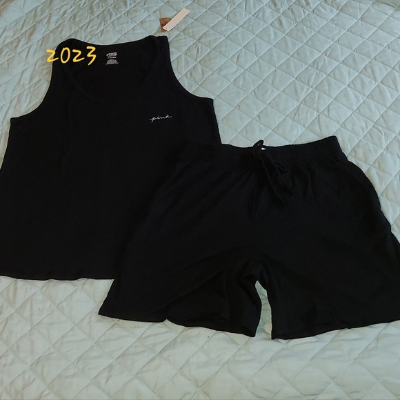 PINK VS Sleep Tank & Short set size Small NWT - Picture 7 of 13